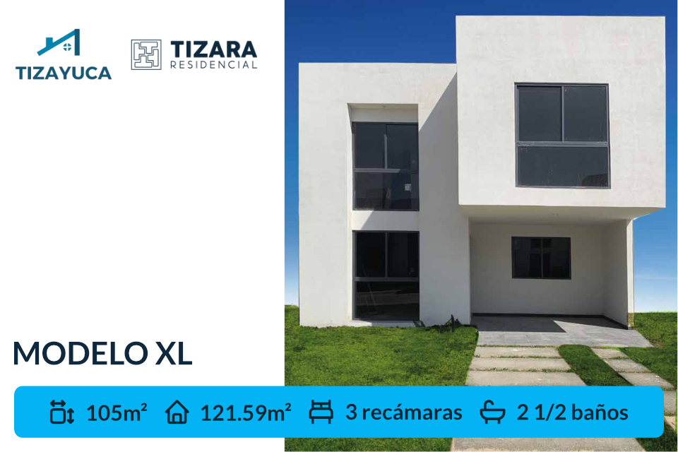 Casa XL con 3 Recamaras en Venta | Tizara Residencial | Tizayuca